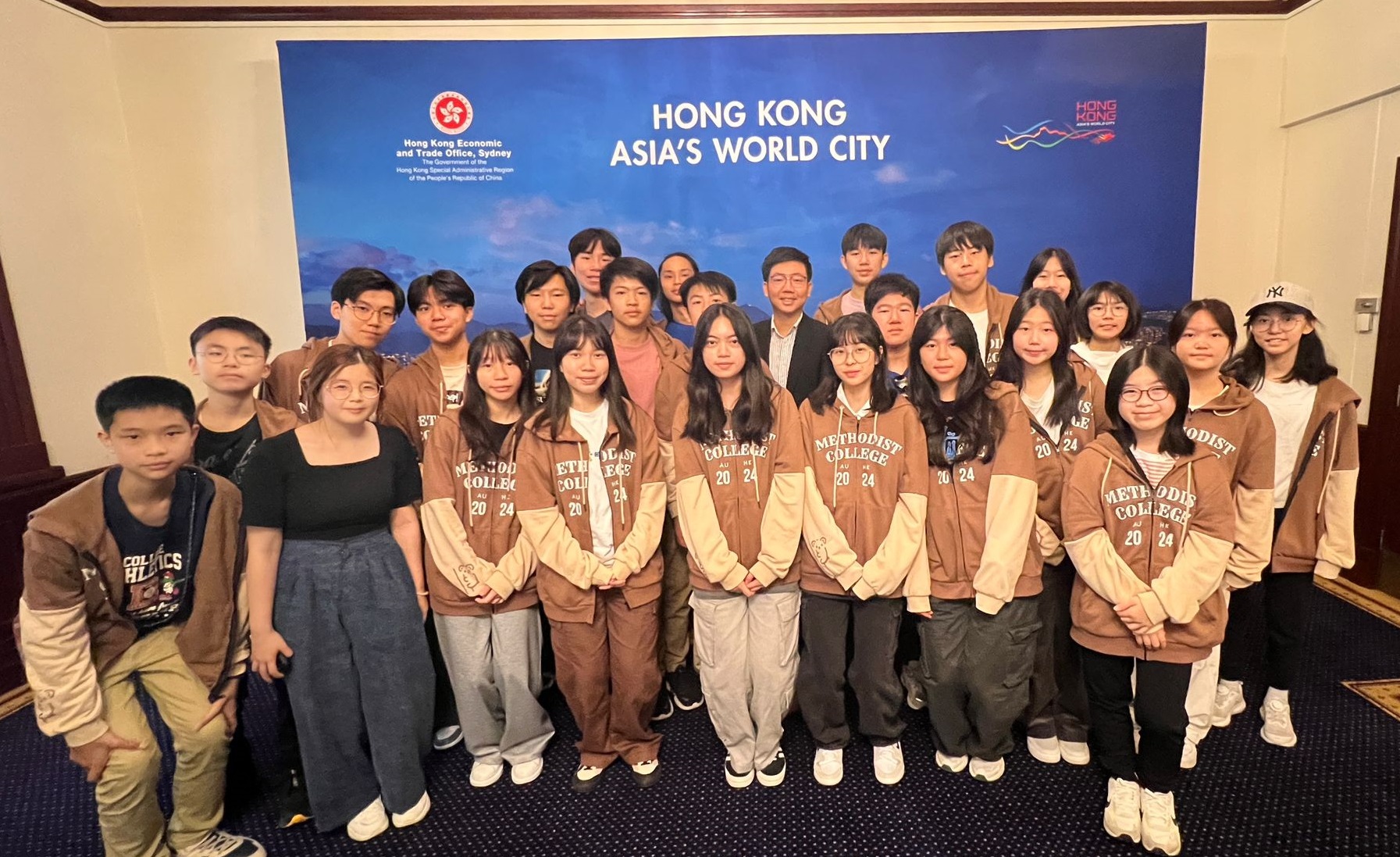 Methodist College visits Hong Kong House