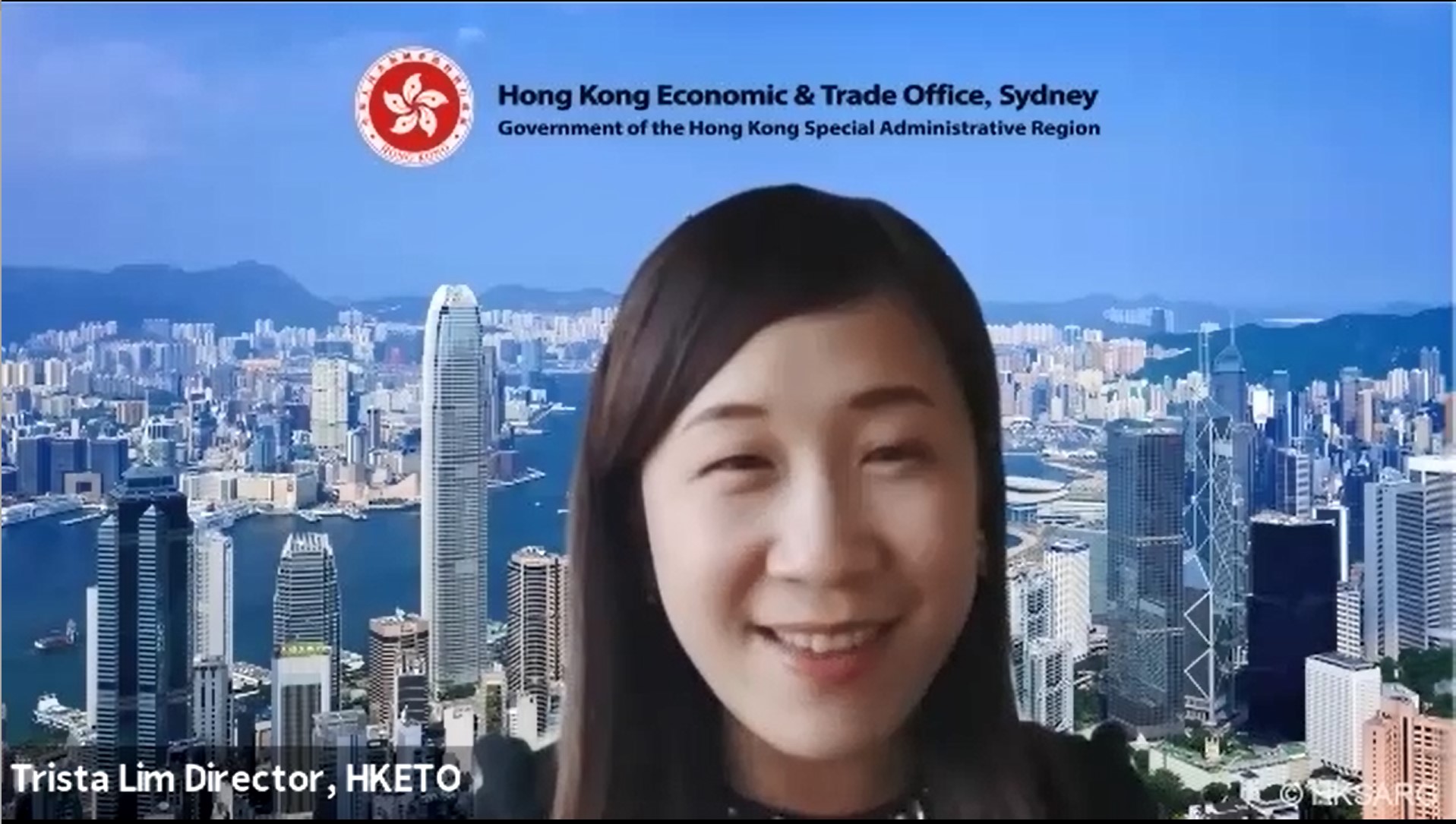 The Director of HKETO Sydney, Miss Trista Lim
