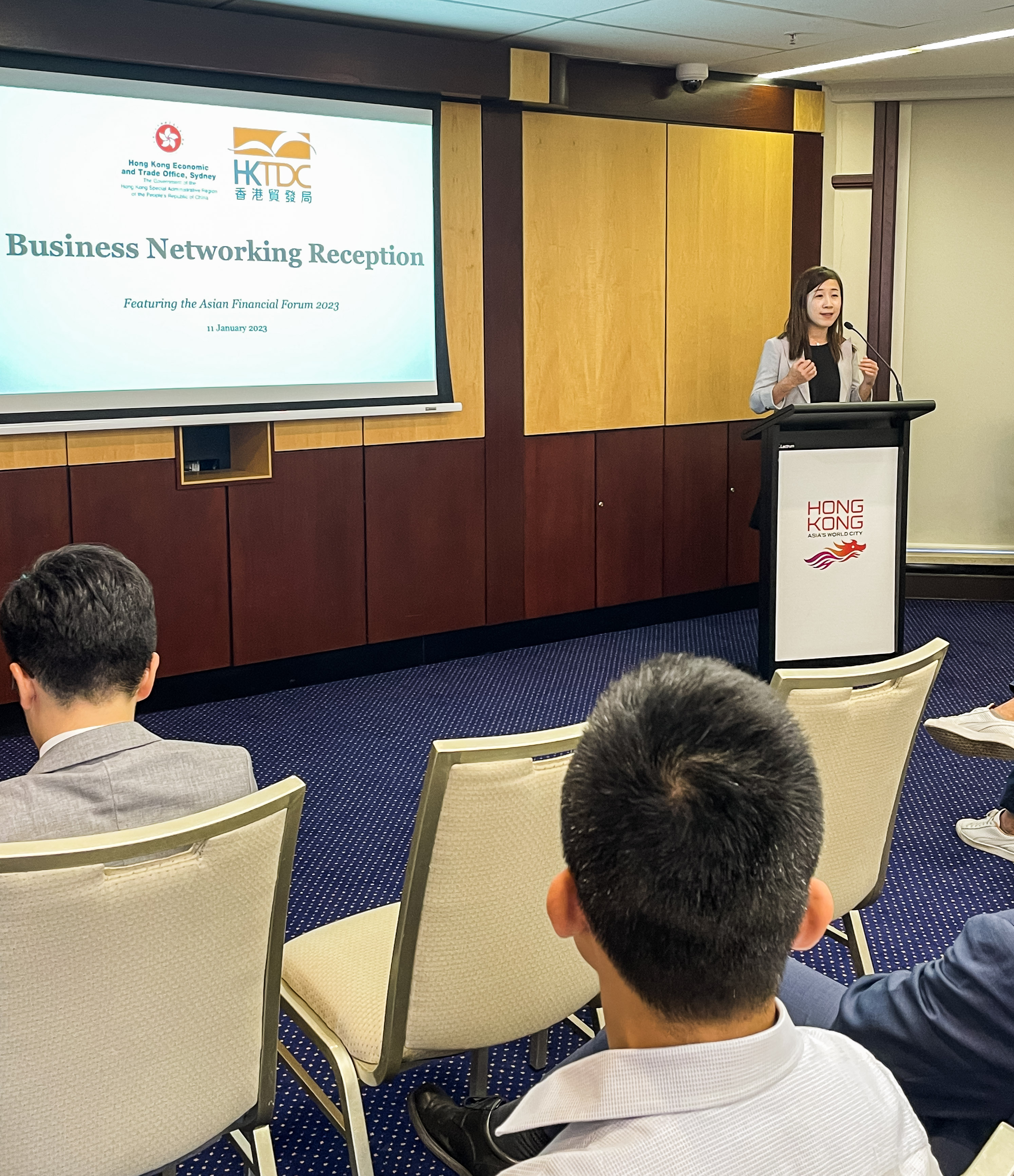 Director of HKETO Sydney attended the Asian Financial Forum (AFF) Live-streaming and Networking Event