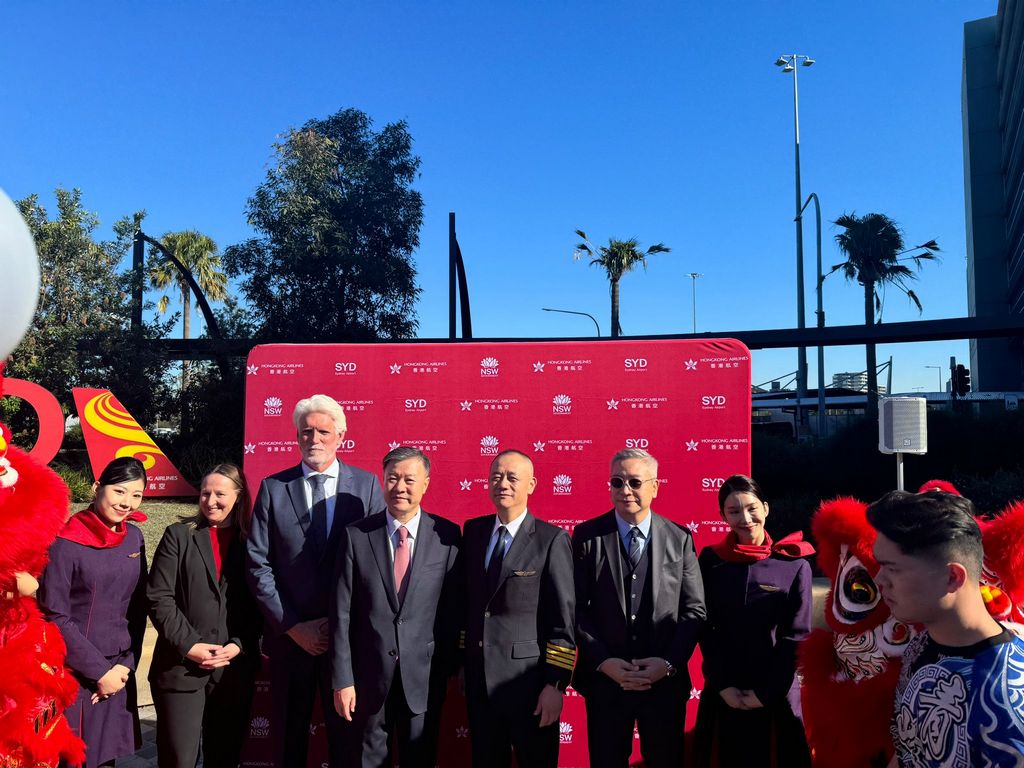 HKETO welcomes inaugural Hong Kong Airlines flight to Sydney